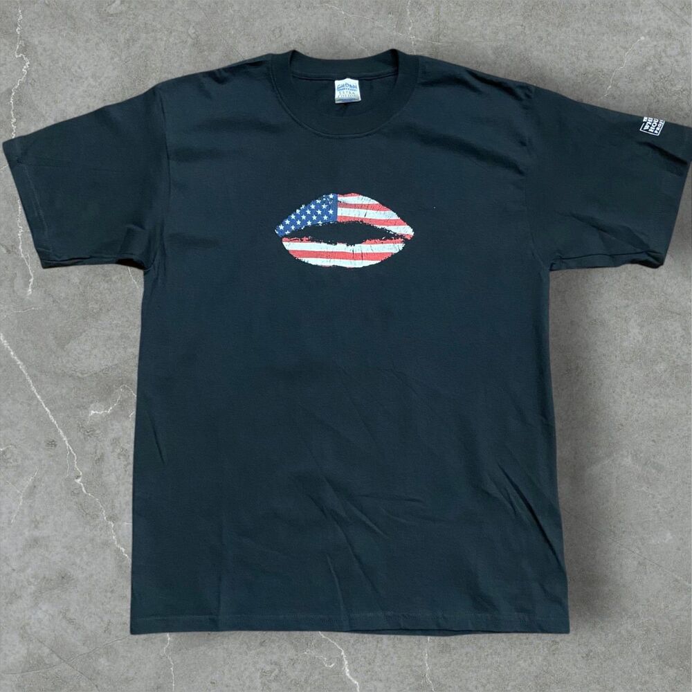Gildan Vintage Y2K White House Project USA Black Lips T-Shirt Women's Size L
